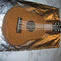 Guitar Cake my husband loves to play the guitar so I made this cake for him for his birthday