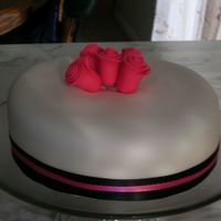 Bridal Shower I made this cake for my cousin this past August. her colors were Hot Pink and Black, which made it fun to make a cake with colors that aren...