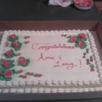 Double Retirement Full Sheet Cake done for a double retirement ceremony...