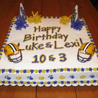 Lsu Birthday Cake I made this cake for my 3 year old son and my 10 year old niece