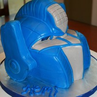 Optimus Prime Cake All MMF except the side pieces were craft foam covered with fondant.