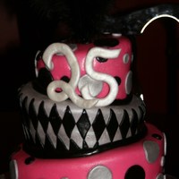 Pink And Black Topsy Turvy Covered with MMF