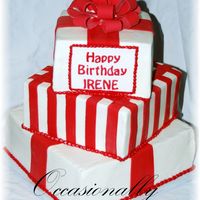 Gift Box 40Th Birthday made for a woman turning 40 years old for a big party. They wanted something simple and monochromatic so this is what they got - I thought...