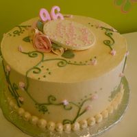 96Th Floral Birthday This cake was for a woman's grandmother turning 96. TFL!