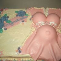 My Belly Cake This is yet another belly cake. It was my first time doing one, I am fairly new to decorating! This was for a friend and was a big hit. It...