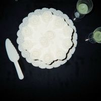 Magnificent Roses (Another View) It is white on white so it may be a little hard to see!