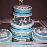 Baby Shower Blue this is a cake for my friends baby shower it was a last minute idea