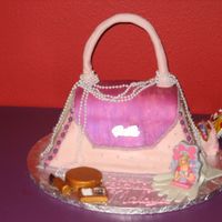 Purse Cake My first purse cake. Iced with buttercream and covered in mmf.
