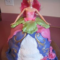 Barbie Fairy Doll Cake My first doll cake. I made it today for my niece's fifth birthday party tomorrow. I dont have the wilton pan for this so I just used...