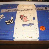 Graduation Cake For A Friends Son Spice cake with BC icing decorated to look like lockers. I believe this is an old Wilton idea. It was a full sheet cake. The family had...