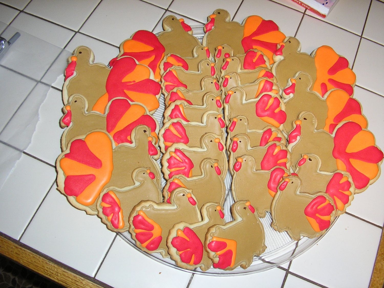 Thanksgiving Turkey Cookies Cookies were made using the No-fail sugar cookie recipe(with almond extract) and i used antoina74's Tutorial for decorating with Royal...
