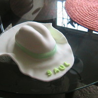 Cowboy Hat Cowboy hat made with Fondant