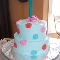 1St Birthday Cake all chocolate cake covered in buttercream