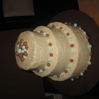 Baby David's Cake i made this for my aunts friend! she loved it.