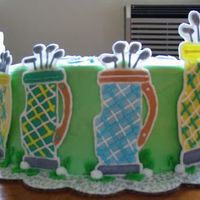 Fathers Day close up of the color-flow golfclubs