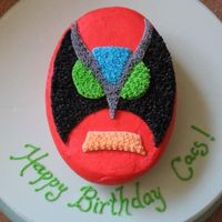 Strongbad This is a character from a Homestarrunner.com cartoon. My sister loves that site..it was her 21st birthday. She got a kick out of the cake...