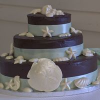 My First Big Cake the top two layers are Italian cream with coconut fillingthe bottom layer is chocolate with chocolate moose filling and the icing is...