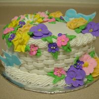 Wilton Course Ii Grand Finale Cake This was my final cake for the Wilton Course II Class.Thanks for looking!