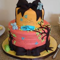 Australian Baby Shower Theme Cake This is a 6" & 10" cake made to match the nursery bedding. Koala bears, tree, butterflies, bows, & alligator all made of...