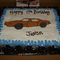 Justin - 2009 This was a cupcake cake,, and had trouble getting the icing on and smooth,, not a big fan of those cupcake cakes,, not yet anyway.