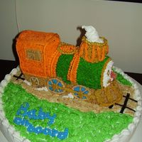 Thomas The Train Mother doing here baby room in Thomas the train.