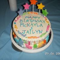 Mckayla And Jays Birthday This cake is BC with gumpaste accents.
