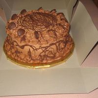 Chocolot this mable cake with chocolate buttercream cake was made for my office manager's surprise birthday party-----she is a chocolate lover...