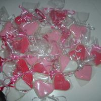 Valentine Cookies Fondant I cranked these out last night for my daughter to take to school. Her teacher loved them. My husband had the idea for the two- tone. Enjoy...