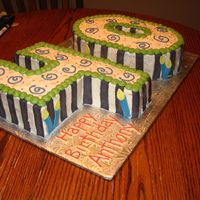 Happy 40Th I borrowed this idea from ellepal...I liked it so much. It is frosted with BC and accented with my new fav MMF. Thanks for looking!