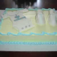 Onesie And Booties I did this for a baby shower. Everything is edible and I am really please with how it turned out. My client was thrilled and even emailed...