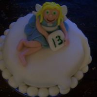 Fondant Fairy Mini Cake This was very last minute! My first attempt at a fondant figure. It was for a friends sobriety anniversary!