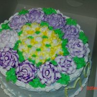 Birthday Cake For Mother-In-Law I had just learned to do roses and I was eager to make my mother-in-law this cake.