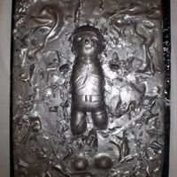 Han Solo Frozen In Carbonite Han Solo frozen in Carbonite...or as it has been pointed out to me..... Mr. Bill Frozen in Carbonite. Either way, the groom was happy. It...