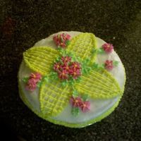 First Ever This was the first cake I have ever decorated. It was my project for my level one cake class. I was pretty happy with it.