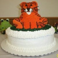 Tiger Cake Made this for an order for graduation. The school mascot is a tiger. Comments welcome!!