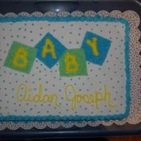 Baby Shower Cake For A Boy It was just a fun, easy baby shower cake to do...
