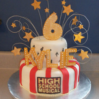 High School Musical Thanks so much to fiasmama for the inspiration for this cake! Of course mine isn't the same as hers but I tried!!
