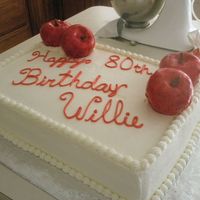 Apples Of Fun This cake was made for a woman who works at an apple orchard.