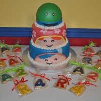 Team Umizoomi Team Umizoomi cake that I made for my son (4) and daughter's (2) birthday. i had a horrible time with what was apparently old, yet...