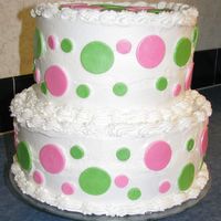 American Girl Bistro Polka Dots This is a recreation of the birthday cakes served at the American Girl Bistros. I made it for my cousin's daughter's 10th...