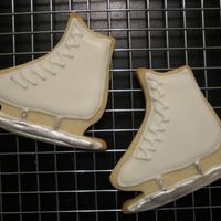 Ice Skate Cookies Made these ice skate cookies for my daughter's birthday party at the ice rink.