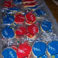 Boxing Glove Cookies these are a part of the 200 boxing glove cookies I had for an order !! SO glad these are done.