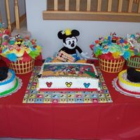 Mickey Mouse Birthday Made this for a little girl's 2nd birthday party. A lot of work, but so much fun !!