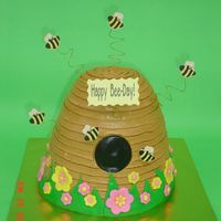 Bee Hive Birthday Cake I had to attempt making this super cute cake after spotting it on a cake website. Regretfully, I can't remember where, so if it was...