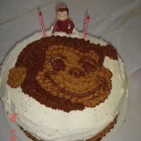 Curious George Made this for my son's 2nd bday... cute Curious George face
