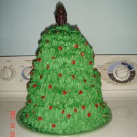Christmas Tree It was my first time trying out to make into a tree... small 3 tiers cake