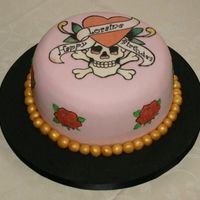 Ed Hardy Cake For the daughter from my neighbors for her 15. borthday