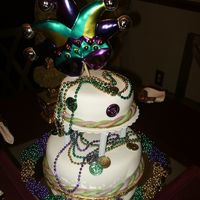 Mardigras Cake I donated this cake to the Lewisburg, Tn. Junior Auxiliary Ball dance.