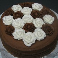 Chocolate Rose Cake. 