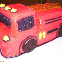 Fire Truck Cake. 